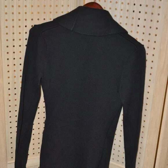 LAUREN RALPH LAUREN BLACK SWEATER DRESS SIZE S - Picture 4 of 6